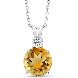 Amazon | [Gem Stone King] 3.74カラット 天然 シトリン